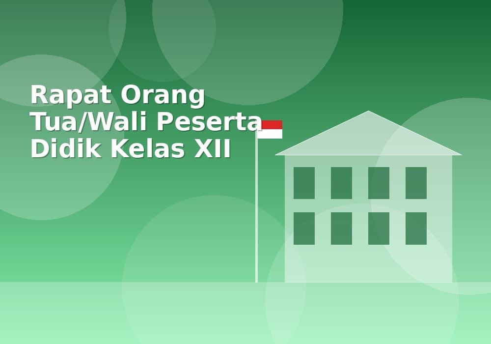 Poster Rapat Orang Tua/Wali Peserta Didik Kelas XII